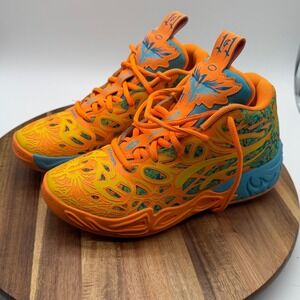 Puma MB.03 LaMelo Ball Size 3C Toxic Orange Yellow Blue Basketball Shoes 0756